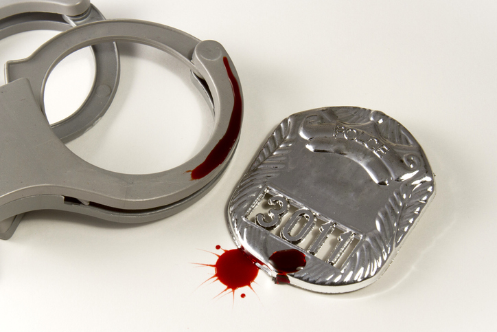 Bloody Badge and Handcuffs