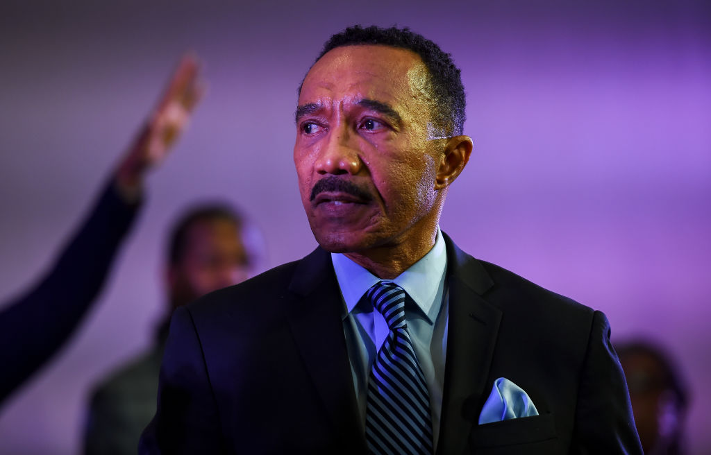 BALTIMORE, MD - DECEMBER 8: Kweisi Mfume speaks during a servic