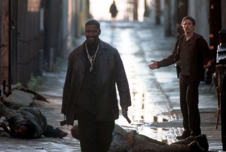Denzel Washington And Ethan Hawke In 'Training Day'