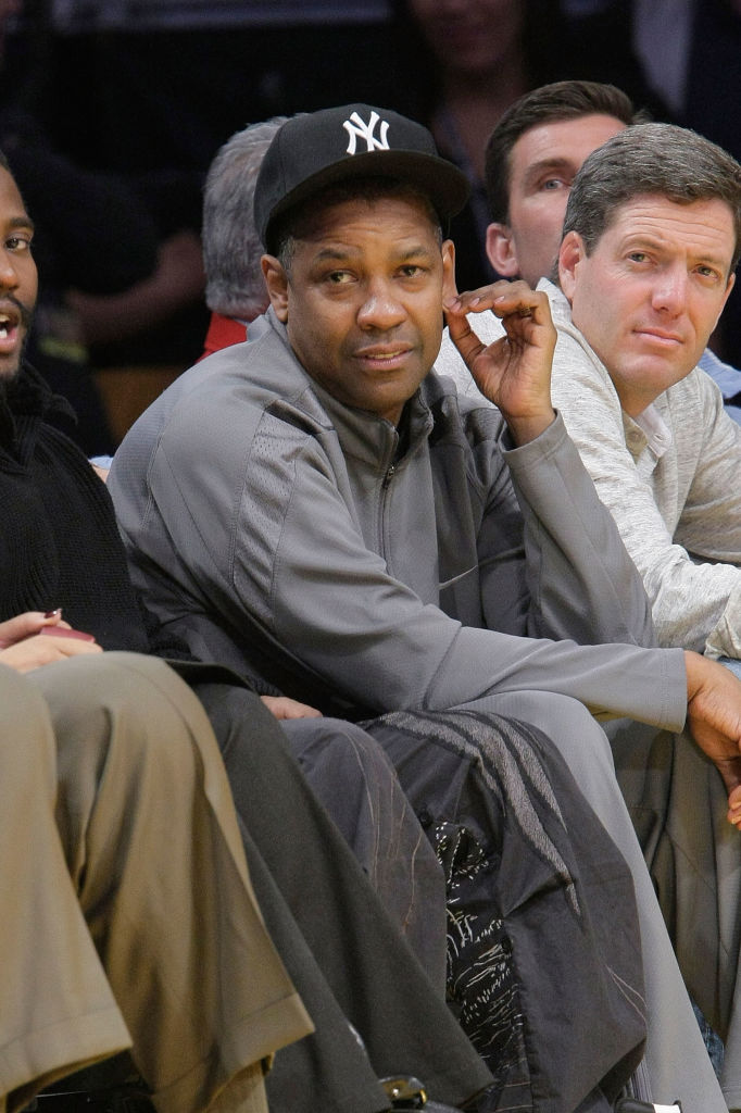 Celebrities At The Lakers Game