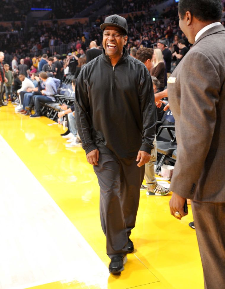 Celebrities At The Los Angeles Lakers Game