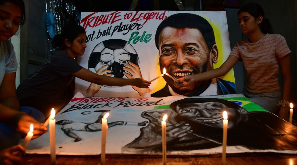 Gurukul Art Students Pay Tribute To Pelé After His Death At 82