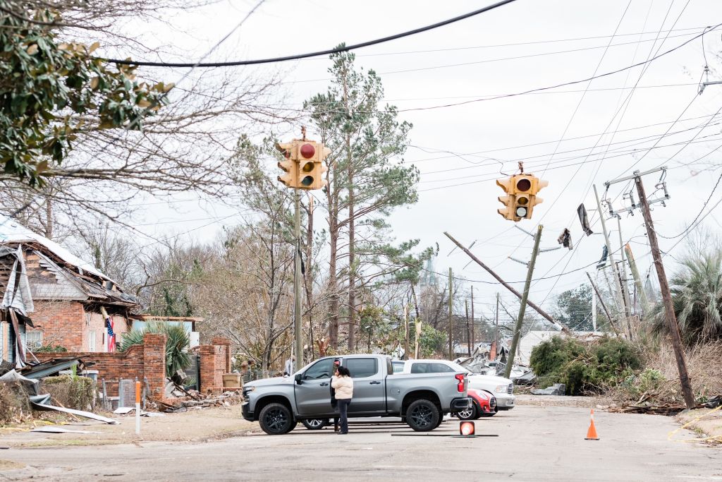 Selma, Alabama - January 13: Damage is seen the day after a tor