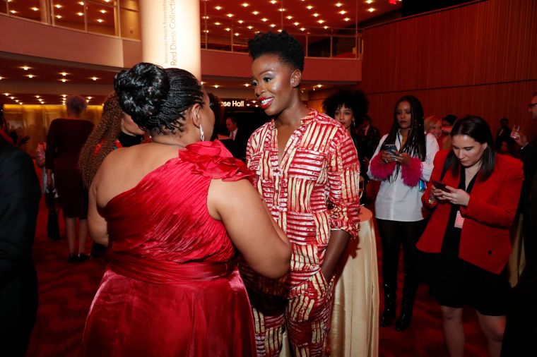 Folake Olowofoyeku Greets A Heart Disease Survivor