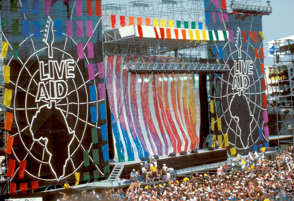 Live Aid Stage In Philadelphia
