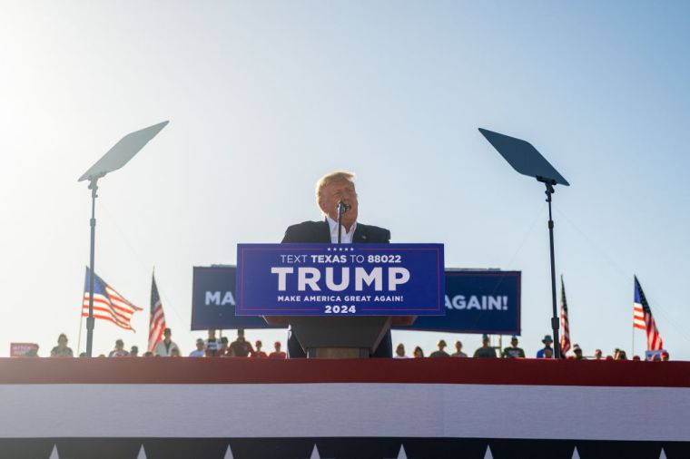 Donald Trump Holds First Rally Of 2024 Presidential Campaign