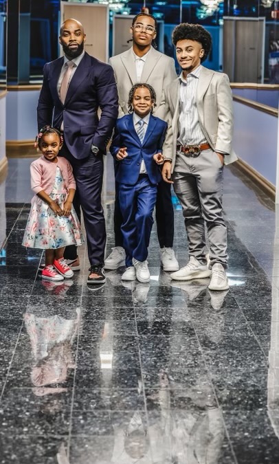 Willie Moore Jr. with family at the annual White House Easter Egg Roll
