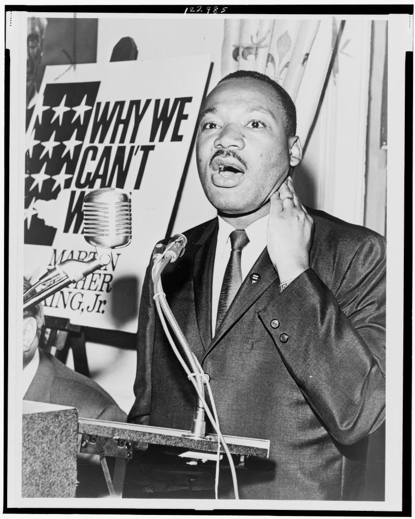 MLK Speaks At A Press Conference