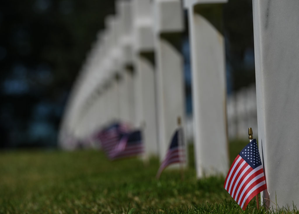 Crowd Gathers at Normandy American Cemetery Before D-Day Commemorations