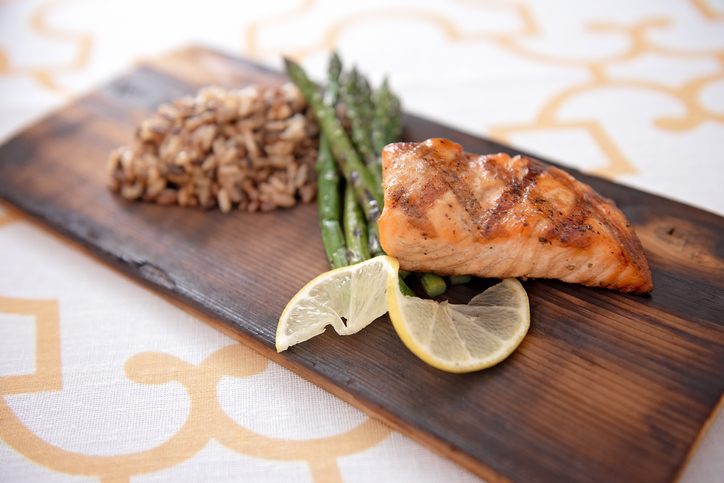 Close-up of food on cutting board,Florida,United States,USA