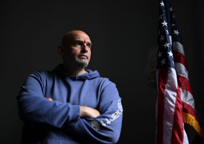 WASHINGTON, DC - JUNE 22: Sen. John Fetterman (D-Pa.) is photog