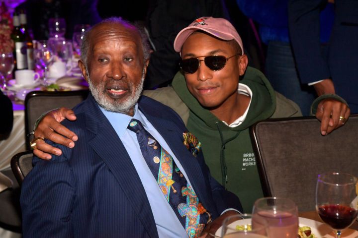Clarence Avant and Pharrell Williams