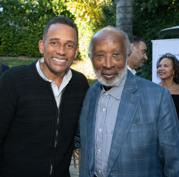 Hill Harper and Clarence Avant