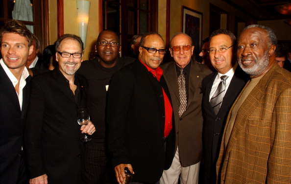 Ryan Seacrest, Jerry Inzerillo, Randy Jackson, Quincy Jones, Clive Davis, Edward Steiner and Clarence Avant