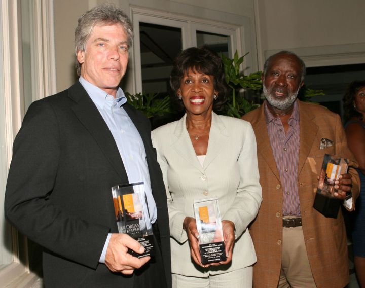 Ken Sunshine, Congresswoman Maxine Waters and Clarence Avant