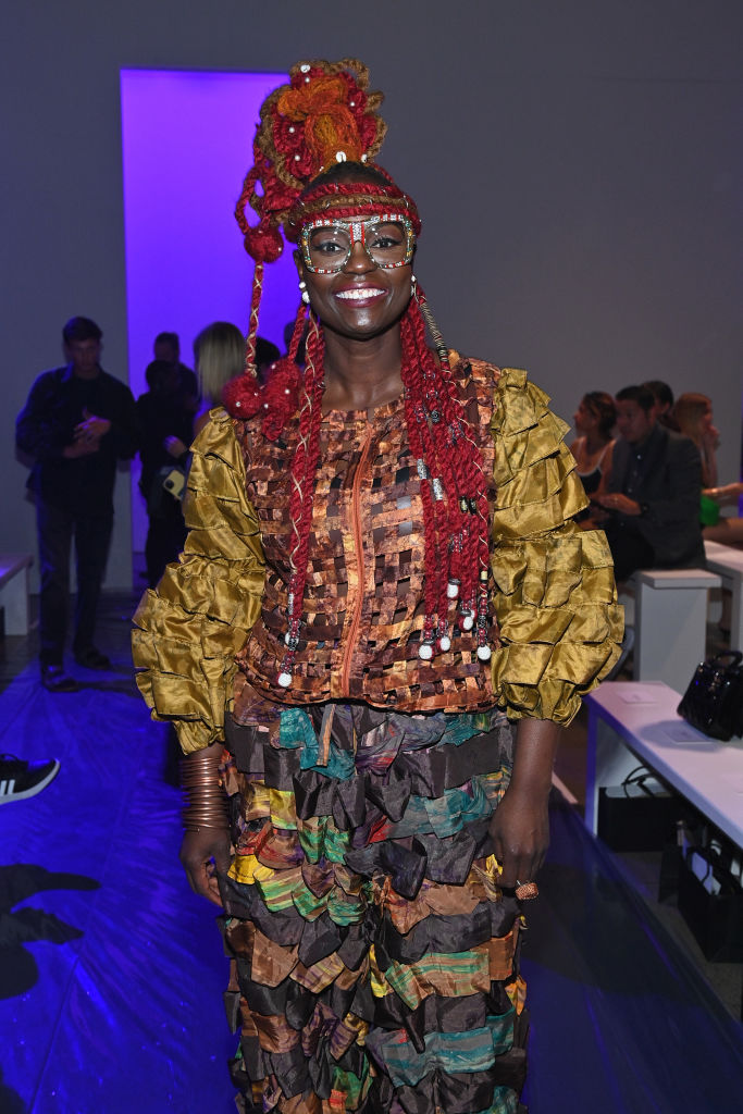 Carolina Wanga at the 2023 Sergio Hudson NYFW Show
