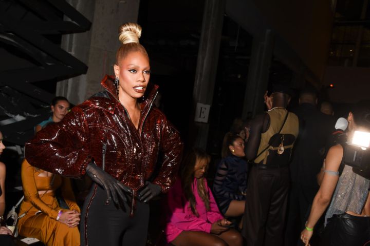 Laverne Cox at The LaQuan Smith NYFW Show