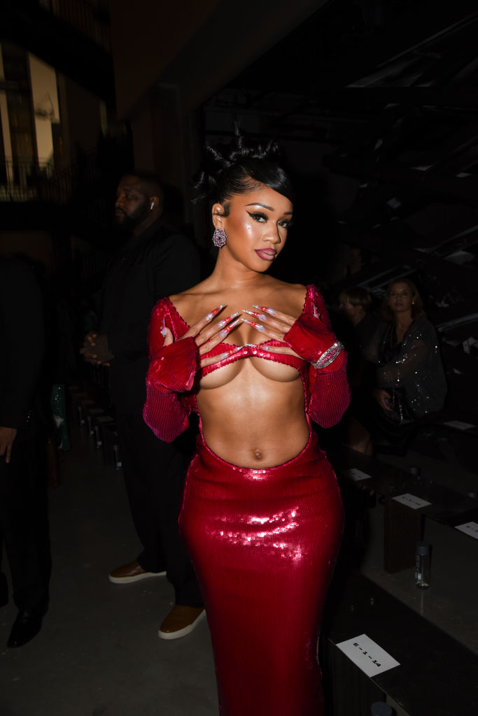 Saweetie at The LaQuan Smith NYFW Show