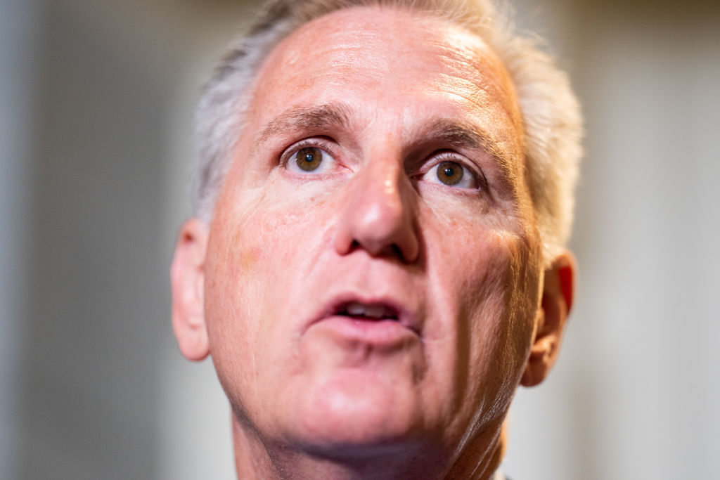 Speaker of the House Kevin McCarthy...