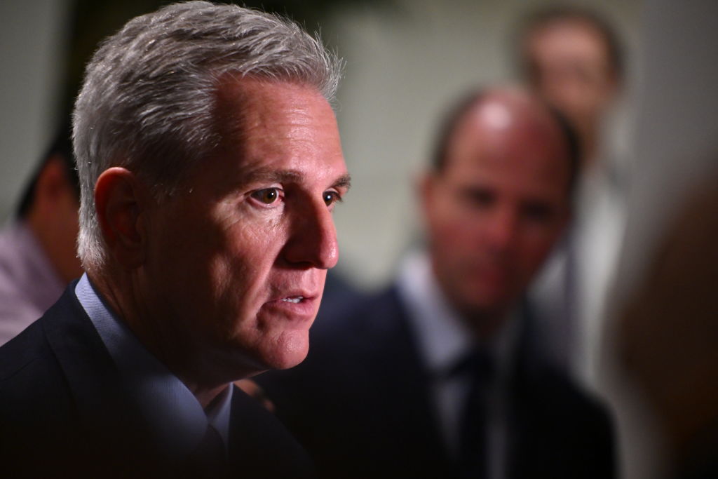 WASHINGTON, DC - OCTOBER 3: Speaker of the House Kevin McCarthy