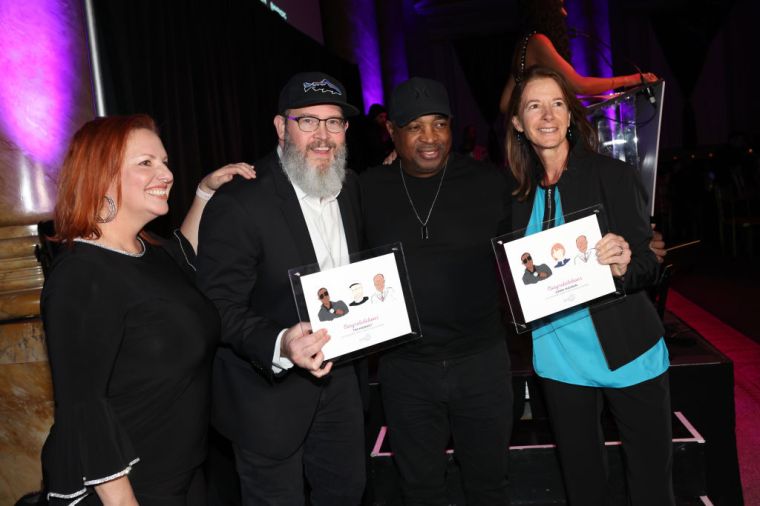 (L to R) Lori Rose Benson, Tim Hawkey, Chuck D, and Dana Maiman