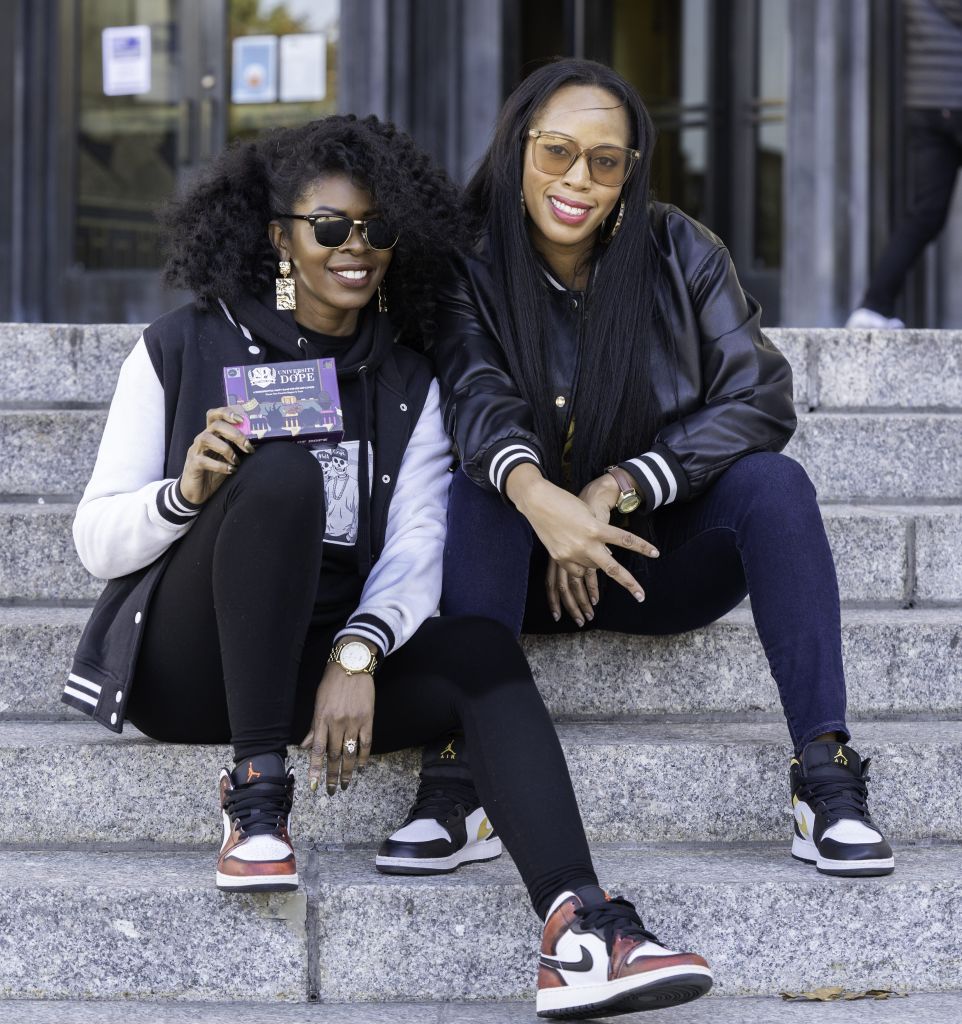 University of Dope game founders A.V. Perkins Marian and “Skinni Bee” Andoh-Clark