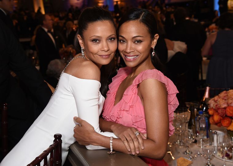 Thandiwe Newton and Zoe Saldana