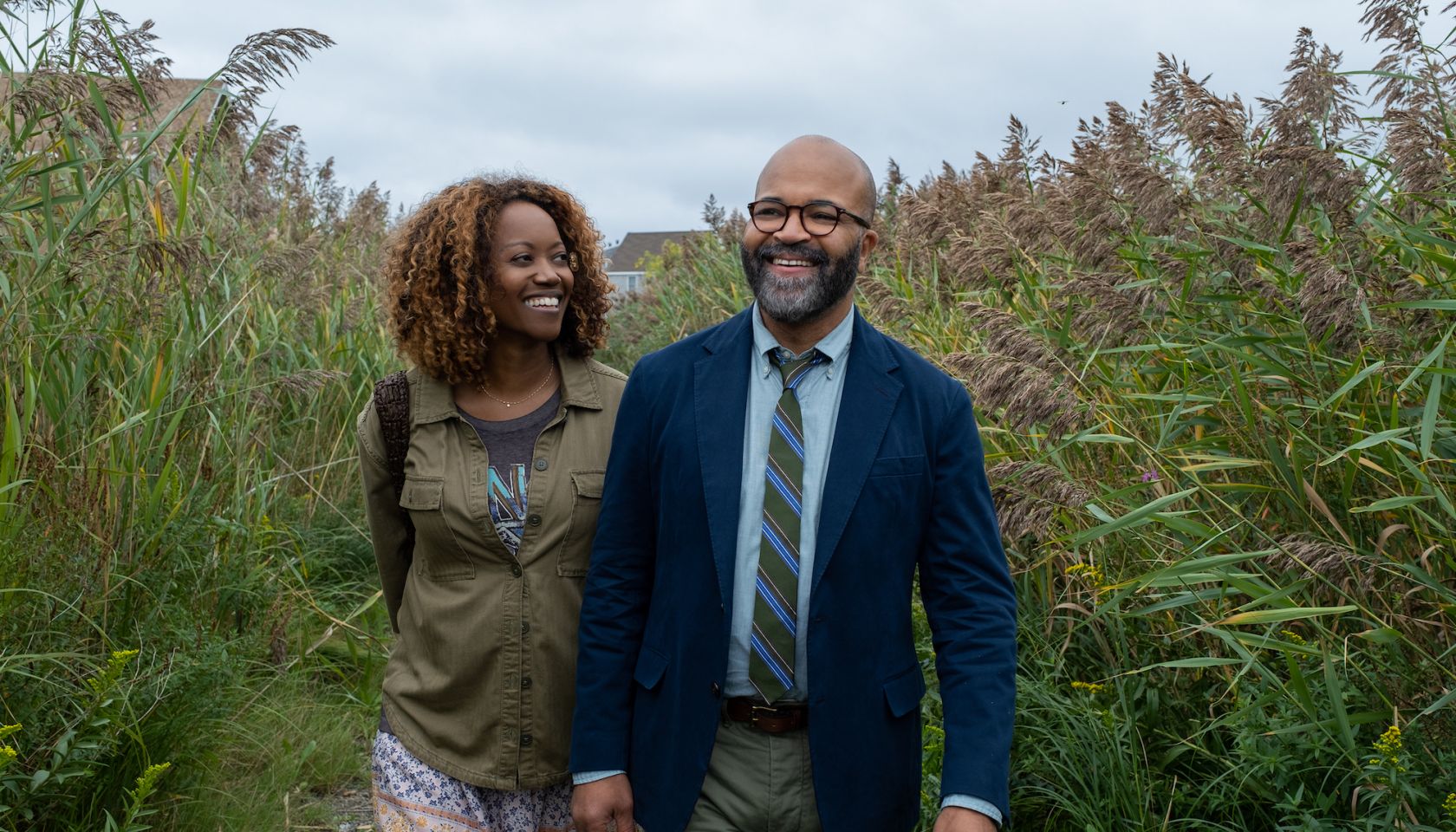 Erika Alexander and Jeffrey Wright in 'American Fiction'