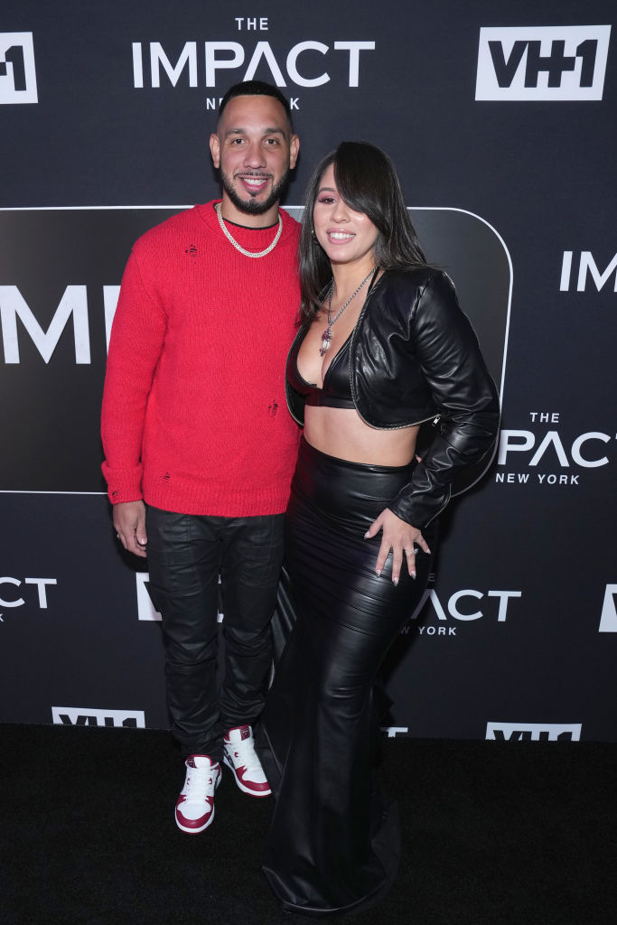 Stephen Negron and Maleni Cruz at VH1's The Impact: NYC Premiere Party