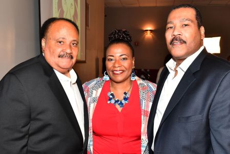 Martin Luther King III, Dr. Bernice King, and Dexter Scott King attend "The Redemption Project With Van Jones" in Atlanta (2019)