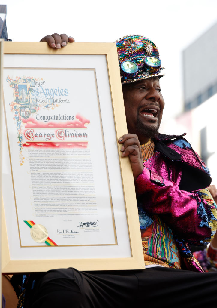 George Clinton representing for Parliament-Funkadelic