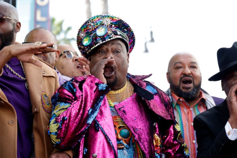 George "Dr. Funkenstein" Clinton gets his star on the Hollywood Walk Of Fame