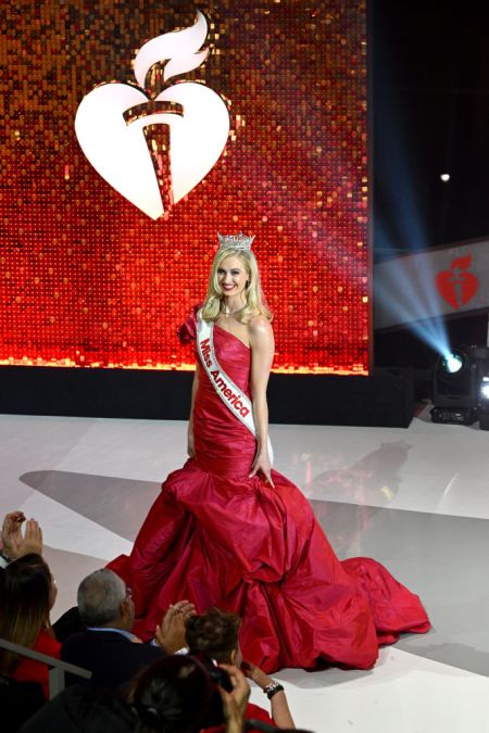 Miss America 2024 Madison Marsh wearing JOVANI