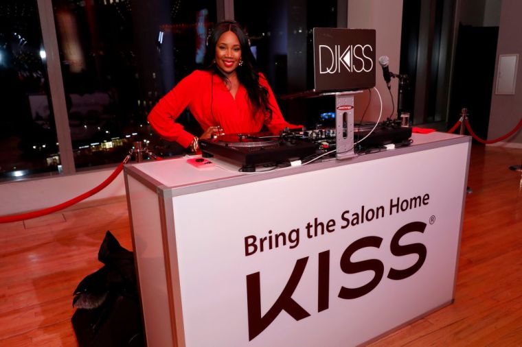 DJ Kiss curating tunes at the 2024 "Go Red for Women" Red Dress Collection Concert