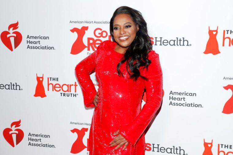 Sherri Shepherd on the red carpet wearing GANNI