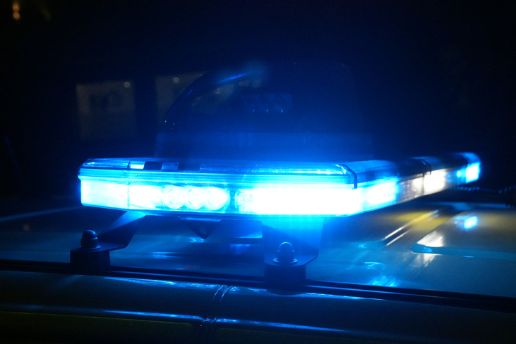 Bright Police Car Lights For Emergencies.
