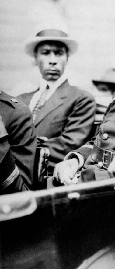 Jamaica: Marcus Garvey (1887-1940), 'Provisional President of Africa' with Noble Drew Ali, founder of the Moorish Science Temple of America, Annual Convention of the Negro Peoples of the World, Harlem, 1922