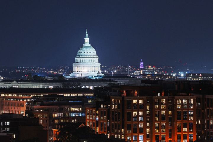 WASHINGTON, DC - NOVEMBER 06: The dome of the US Capitol is see