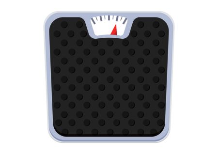 Weight scale clipart vector in flat style isolated on white background
