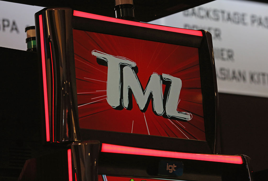 Harvey Levin And Tara Reid At Launch Party For TMZ Video Slots In Las Vegas