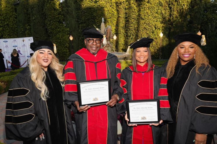 Dr. Shonda Love, Bobby Brown, Alicia Etheredge-Brown and Dr. Verna Caddie