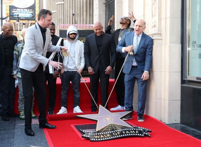 Dr. Dre Honored With Star On Hollywood Walk Of Fame