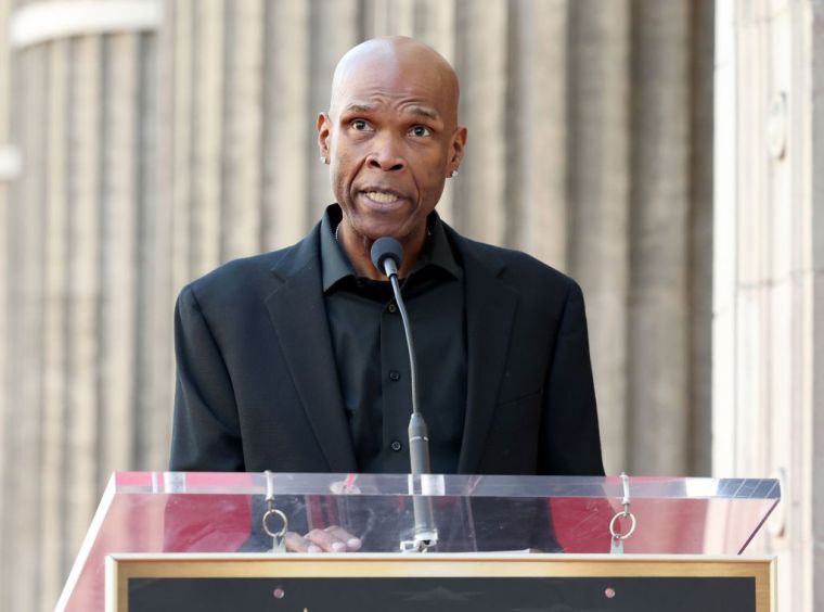 Big Boy speaks during the Hollywood Walk of Fame Star Ceremony for Dr. Dre