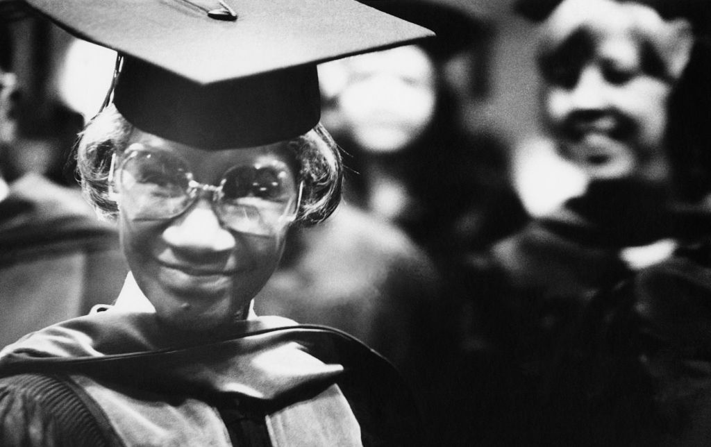 Shirley Chisholm receives an honorary degree fromLincoln University 1985
