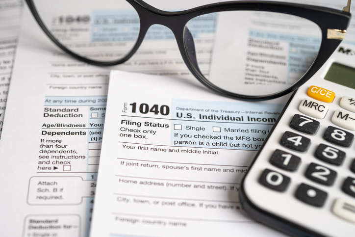 Form 1040, U.S. Individual Income Tax Return, tax forms in the U.S. tax system.