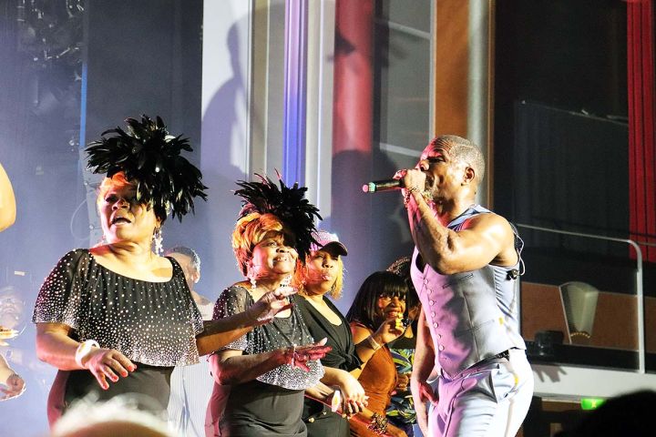 Tom Joyner Fantastic Voyage 2024 Kirk Franklin, ship church, Griff, Darlene McCoy, Damon Little, Big Al Cherry, Dennys, Sybil Wilks