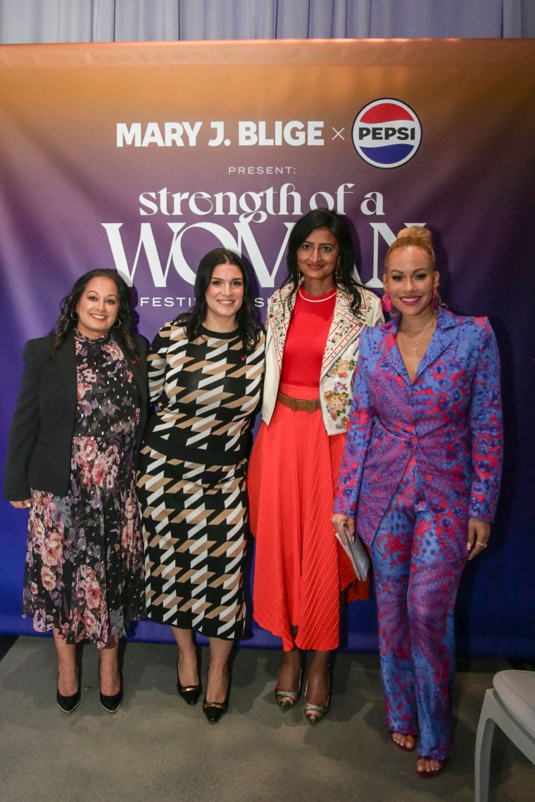L to R: Sonal Patel, Dawn McNellis, Aparna Khurjekar and Brave Williams for 'The State Of Small Business: How Female Leaders Can Be The Driving Force Of Change' small business panel by Verizon