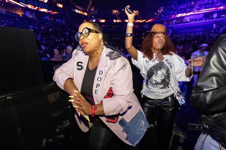 Attendees enjoying the Mary J. Blige 'Strength Of A Woman' 2024 Festival & Summit Concert