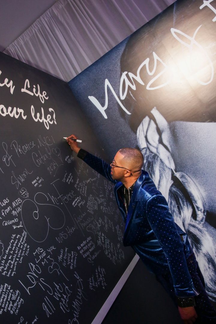 Tagging the walls (legally!) at Mary J. Blige's 'Strength Of A Woman' 2024 Festival & Summit