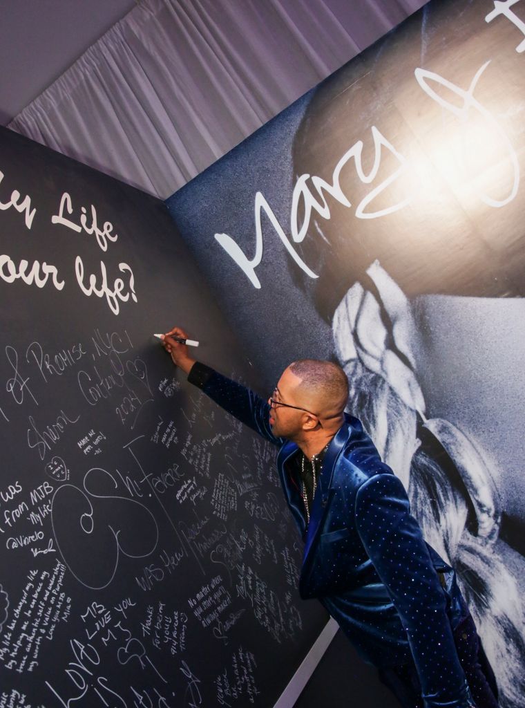 Tagging the walls (legally!) at Mary J. Blige's 'Strength Of A Woman' 2024 Festival & Summit